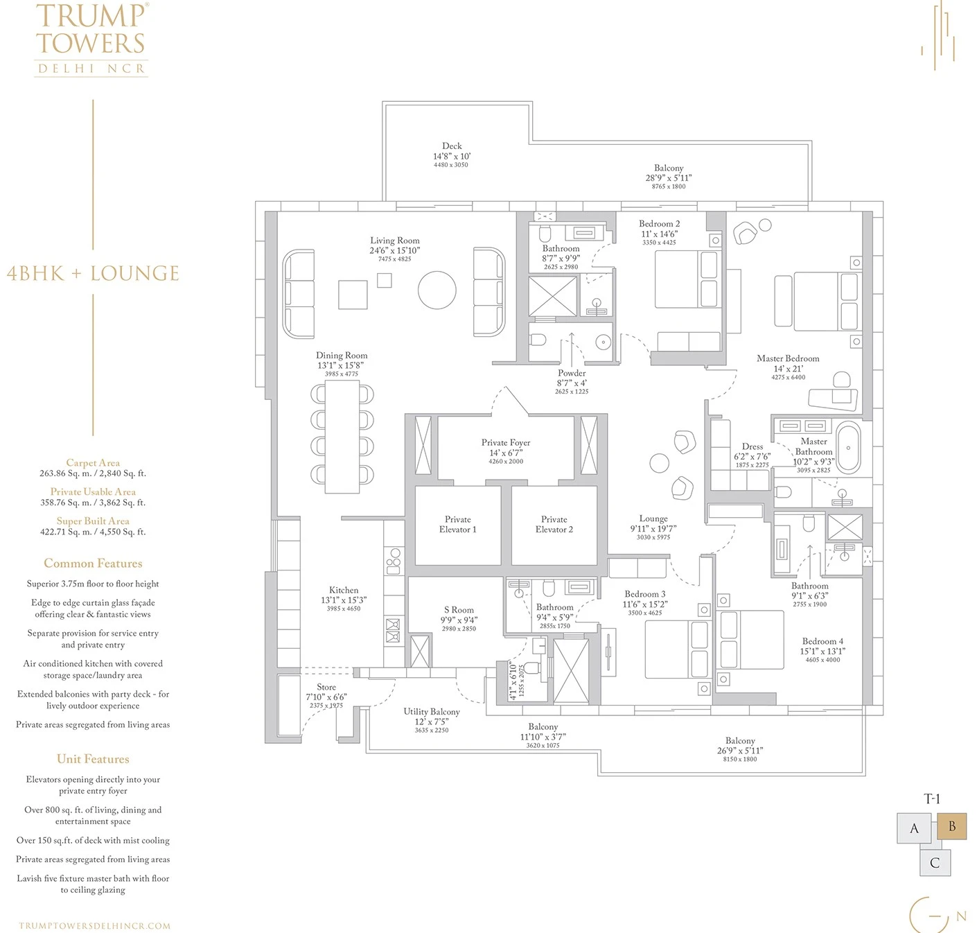 2 Bedroom Floor Plan